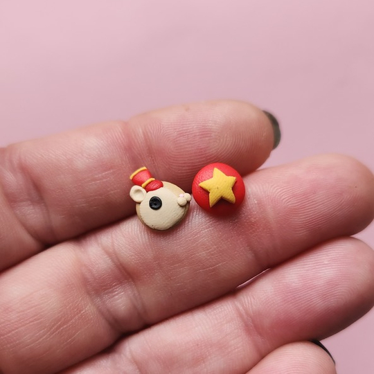 Circus Mouse Studs