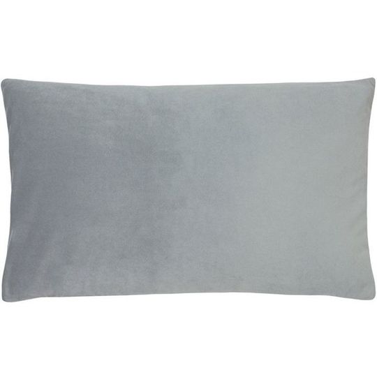Lux Velvet Rectangular Cushion Cover - Light Grey