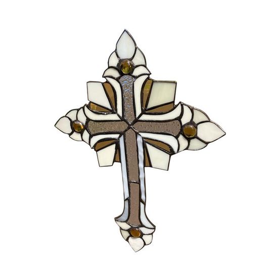 Stained Glass Cross Design 4