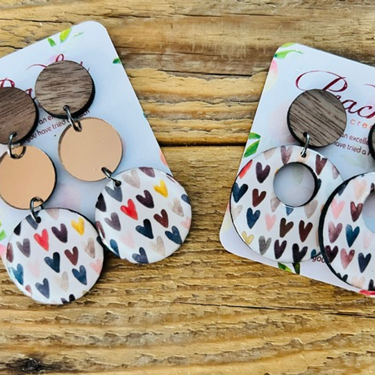 Wood & Resin All Hearts Design