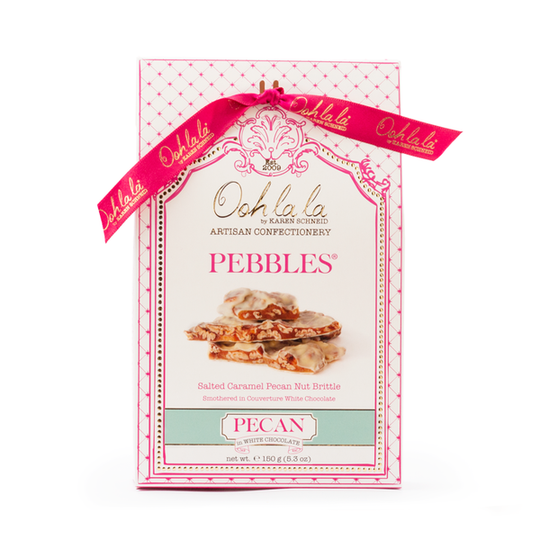 Pecan Pebbles® in White Chocolate 150g